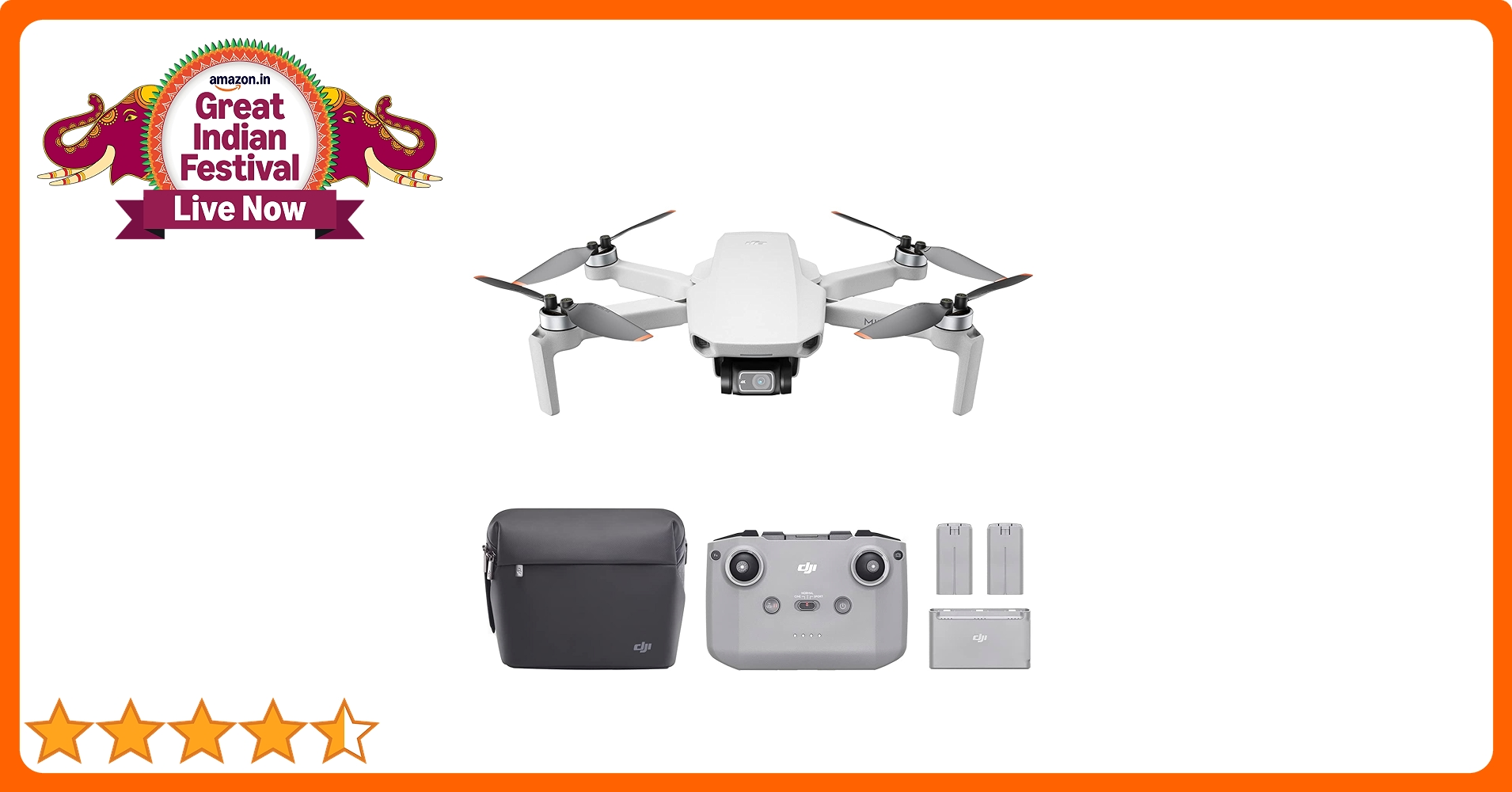 DJI Mini 2 Fly Moreコンボ＆DJIcare1年半付 早い者勝ち DJI Mini 2 Fly More Combo - 12MP Photos at ₹ 37000/piece